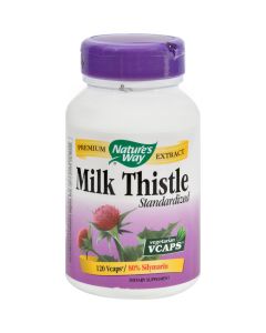 Nature's Way Milk Thistle Standardized - 120 Vegetarian Capsules