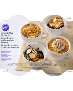 Wilton Ceramic Mug Baking Set 4/Pkg-8oz