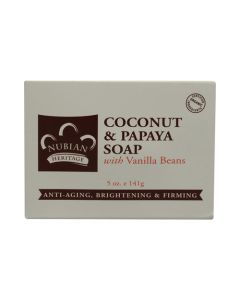 Nubian Heritage Bar Soap Coconut And Papaya with Vanilla Beans - 5 oz