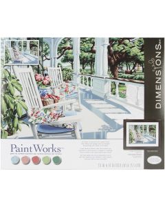 Dimensions Paint Works Paint By Number Kit 20"X14"-Veranda