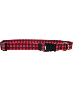 Yellow Dog Design Yellow Dog Collar Large 18"X28"-Buffalo Plaid Red