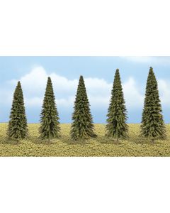 Woodland Scenics Evergreen Trees 2" To 3.5" 5/Pkg-