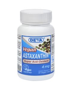 Deva Vegan Vitamins Deva Vegan Astaxanthin Super Antioxidant - 4 mg - 30 Capsules