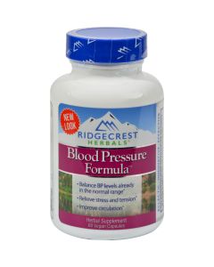 RidgeCrest Herbals Blood Pressure Formula - 60 Vcaps