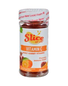 Hero Nutritional Products Hero Nutritionals Slice of Life Vit C Plus Pomegranate Natural Fruit - 60 Gummies