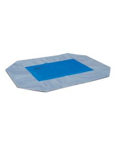 Coolin' Pet Cot Cover - K&H Pet Products Cool Bed III Thermoregulating Pet Bed Small Gray 17" x 24" x 0.5"