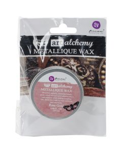 Prima Marketing NEW! Finnabair Art Alchemy Metallique Wax .68 Fluid Ounce-Rose Gold