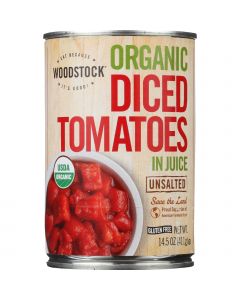 Woodstock Tomatoes - Organic - Diced - Unsalted - 14.5 oz - case of 12