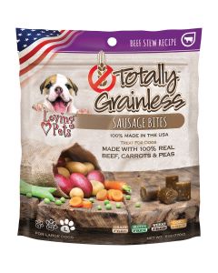 Loving Pets Products Totally Grainless Sausage Bites 6oz-Beef Stew
