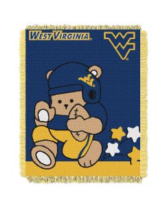The Northwest Company West Virginia  College Baby 36x46 Triple Woven Jacquard Throw - Fullback Series