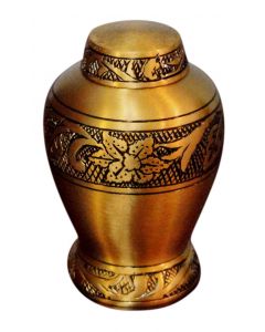 Urnporium New Soulful Brass Keepsake Funeral & Cemetery-Cremation Urns for ashes
