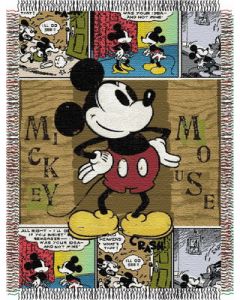 The Northwest Company Mickey Mouse Comic 48"x60" Tapestry Throw