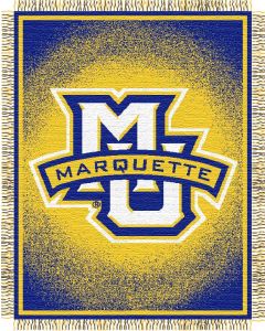 The Northwest Company Marquette "Focus" 48"x60" Triple Woven Jacquard Throw (College) - Marquette "Focus" 48"x60" Triple Woven Jacquard Throw (College)