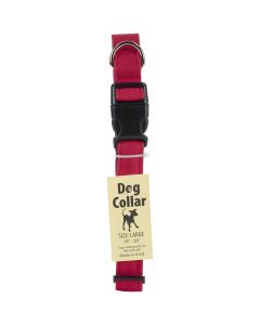 Cape Hobbycraft Large Red Dog Collar W/Welded D-Ring Buckle-Neck Size 18"X26", 1' Width
