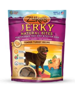 Zuke's Jerky Naturals Healthy Grain Free Treats for Dogs Tendy Turkey 6 oz.