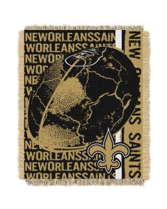 The Northwest Company Saints  48x60 Triple Woven Jacquard Throw - Double Play Series