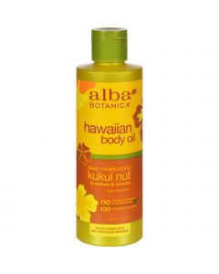 Alba Botanica Hawaiian Body Oil Kukui Nut - 8.5 fl oz
