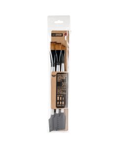 Prima Marketing Finnabair Art Basics Double-Ended Brush Set 3/Pkg-Texture #1