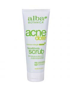 Alba Botanica Natural Acnedote Face and Body Scrub - 8 fl oz