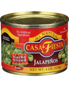 Casa Fiesta Nacho Sliced Jalapenos - Hot - 4 oz (Pack of 3) - Casa Fiesta Nacho Sliced Jalapenos - Hot - 4 oz (Pack of 3)