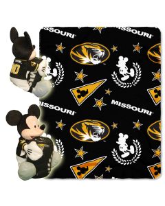 The Northwest Company Missouri College-Disney 40x50 Fleece Throw w/ 14" Plush Mickey Hugger