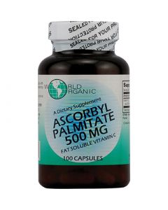World Organic Ascorbyl Palmitate - 500 mg - 100 Capsules