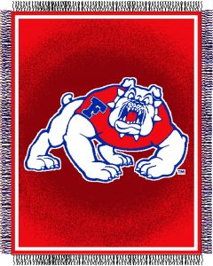 The Northwest Company Fresno State "Focus" 48"x60" Triple Woven Jacquard Throw (College) - Fresno State "Focus" 48"x60" Triple Woven Jacquard Throw (College)