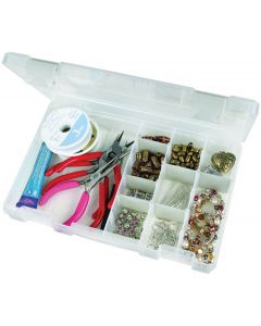 Artbin Tarnish Inhibitor Solutions Box 4-16 Compartments-10.75"X7.375"X1.75" Translucent