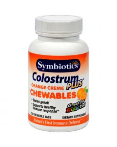 Symbiotics Colostrum Plus Orange - 120 Chewables