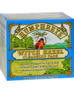 Humphrey's Homeopathic Remedies Humphrey's Homeopathic Remedy Witch Hazel Cleansing Pads - 60 Pads