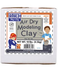 AMACO Air-Dry Modeling Clay 10lb-Gray