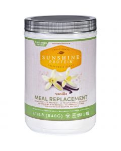Sunshine Protein Meal Replacement - Plant-Based - Vanilla - 1.19 lb