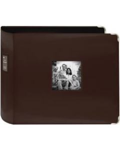 Pioneer 3-Ring Sewn Leatherette Album 12"X12"-Brown