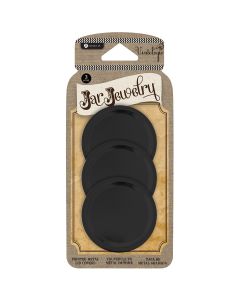 Hampton Art Metal Lids 3/Pkg-Chalkboard - Blank