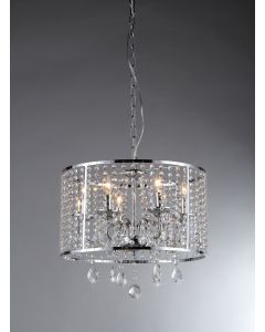 Warehouse of Tiffany Kirke Chrome Chandelier