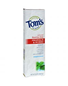 Tom's of Maine Propolis and Myrrh Toothpaste Peppermint - 5.5 oz - Case of 6