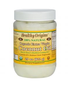 Healthy Origins Coconut Oil - Organic - Extra Virgin - 29 oz