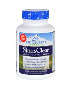 RidgeCrest Herbals SinusClear - 60 Vegetarian Capsules