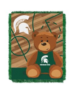 The Northwest Company Michigan State College Baby 36x46 Triple Woven Jacquard Throw - Fullback Series