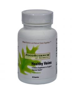 Food Science of Vermont FoodScience of Vermont Healthy Veins - 60 Vegetarian Capsules