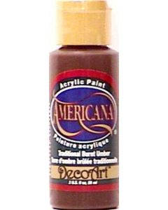 Deco Art Americana Acrylic Paint 2oz-Traditional Burnt Umber - Opaque