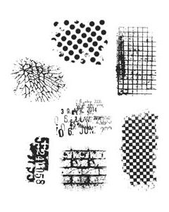 Stampers Anonymous Tim Holtz Cling Stamps 7"X8.5"-Ultimate Grunge