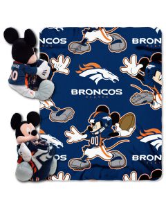 The Northwest Company Broncos 40"x50" Mickey Hugger w/ Fleece Throw (NFL) - Broncos 40"x50" Mickey Hugger w/ Fleece Throw (NFL)