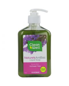 CleanWell Nature's AntiBac Liquid Soap Lavender - 12 fl oz