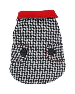 Bh Pet Gear Tweed Pea Coat Small 13"-15"-Houndstooth