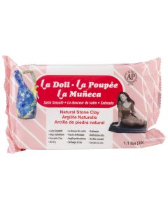 Activa La Doll Satin Smooth Natural Stone Clay 1.1lb-White
