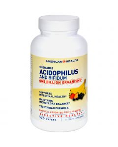 American Health Acidophilus and Bifidum Chewable Fruit - 100 Wafers