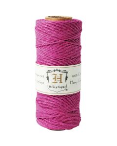 Hemptique Hemp Cord Spool 20lb 205'-Dark Pink