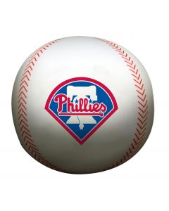The Northwest Company Phillies 12" Diameter Beaded Spandex Baseball Pillow (MLB) - Phillies 12" Diameter Beaded Spandex Baseball Pillow (MLB)