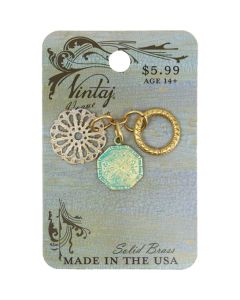 Vintaj Metal Accents-Tiny Medallions 18mm 3/Pkg
